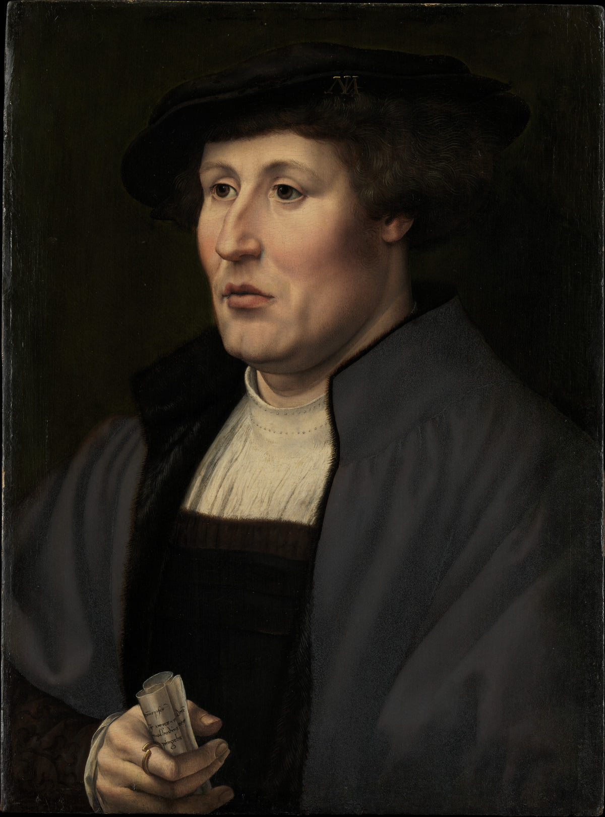 Portrait of a Man by Jan Gossart (called Mabuse) - Classic Art canvas print