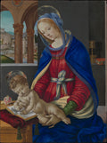 Madonna and Child by Filippino Lippi - Tempera canvas print