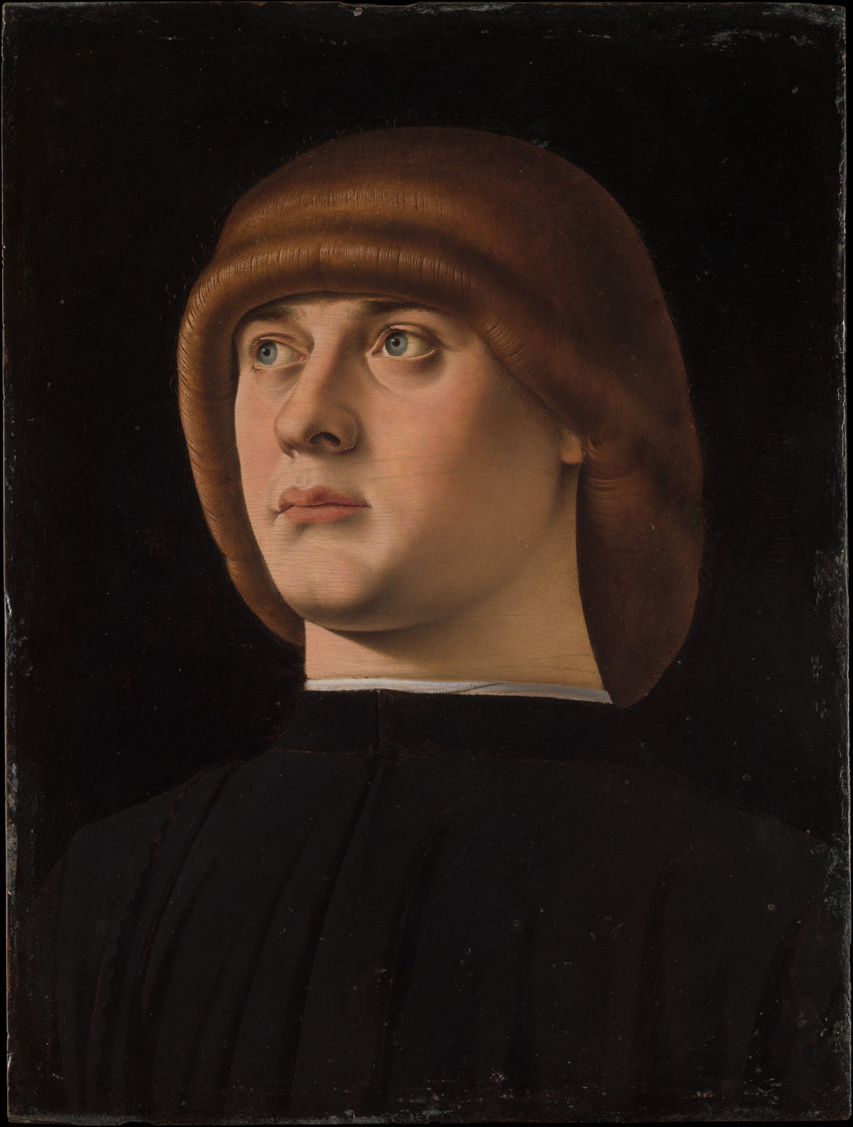 Portrait of a Young Man by Jacometto (Jacometto Veneziano) - Classic Art canvas print