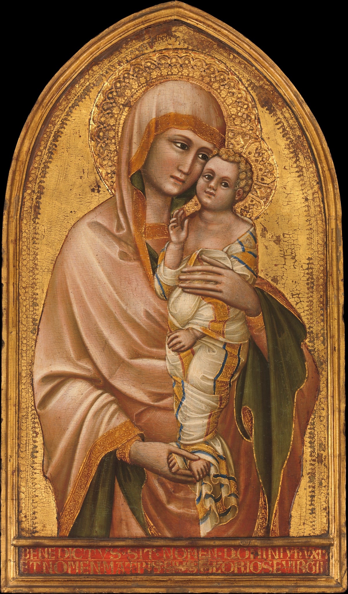 Madonna and Child by Guariento di Arpo - Tempera canvas print