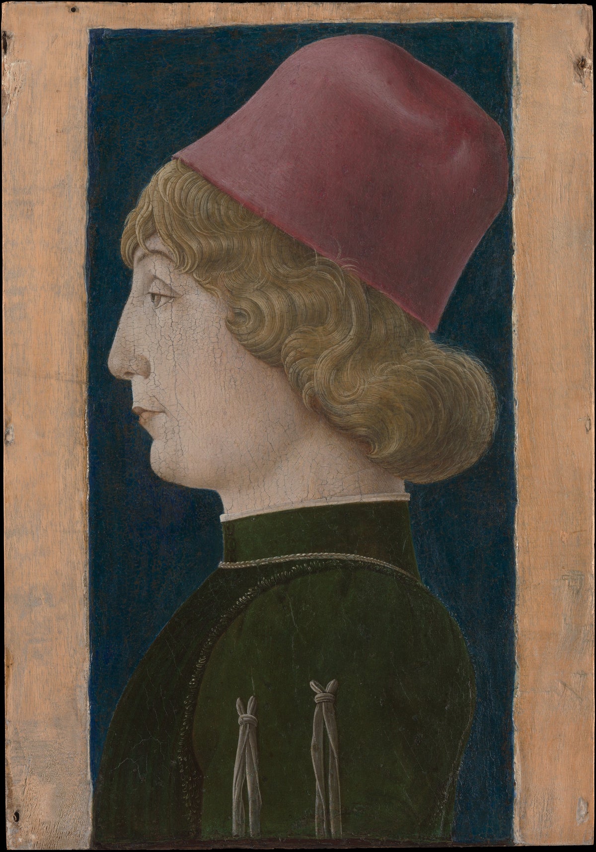 Portrait of a Young Man by Cosmè Tura (Cosimo di Domenico di Bonaventura) - Tempera canvas print