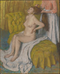 Woman Having Her Hair Combed by Edgar Degas - Impressionist canvas print