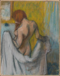Woman with a Towel by Edgar Degas - Impressionist canvas print