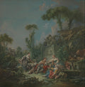 Shepherd's Idyll by François Boucher - Oil Painting canvas print