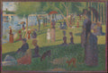 Study for A Sunday on La Grande Jatte by Georges Seurat - Pointillist canvas print