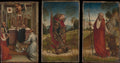 Saint Michael The Mass of Saint Gregory Saint Jerome by Master of the Saint Catherine Legend - Classic Art canvas print