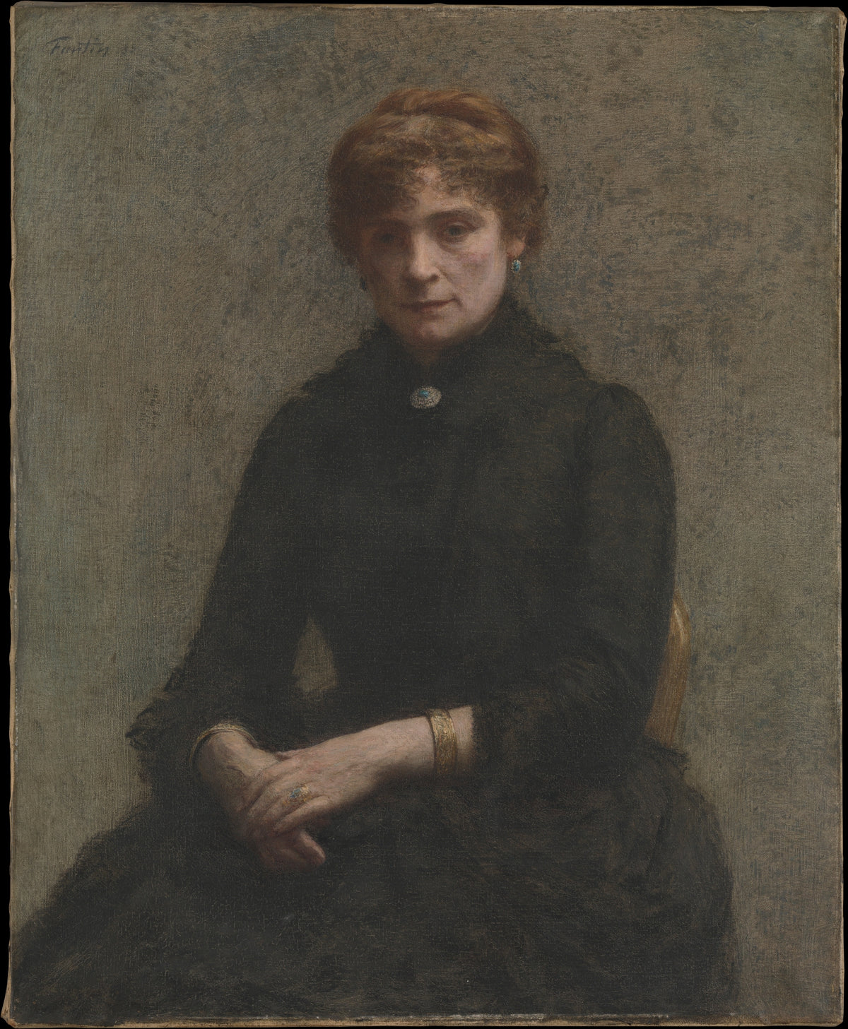 Portrait of a Woman by Henri Fantin-Latour - Realist canvas print
