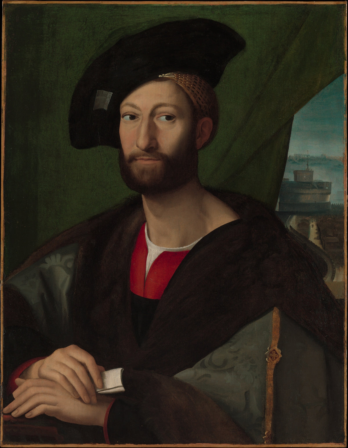Giuliano de' Medici 14791516, Duke of Nemours by Raphael - Renaissance canvas print