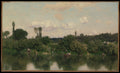 On the Seine by Martín Rico y Ortega - Oil Painting canvas print