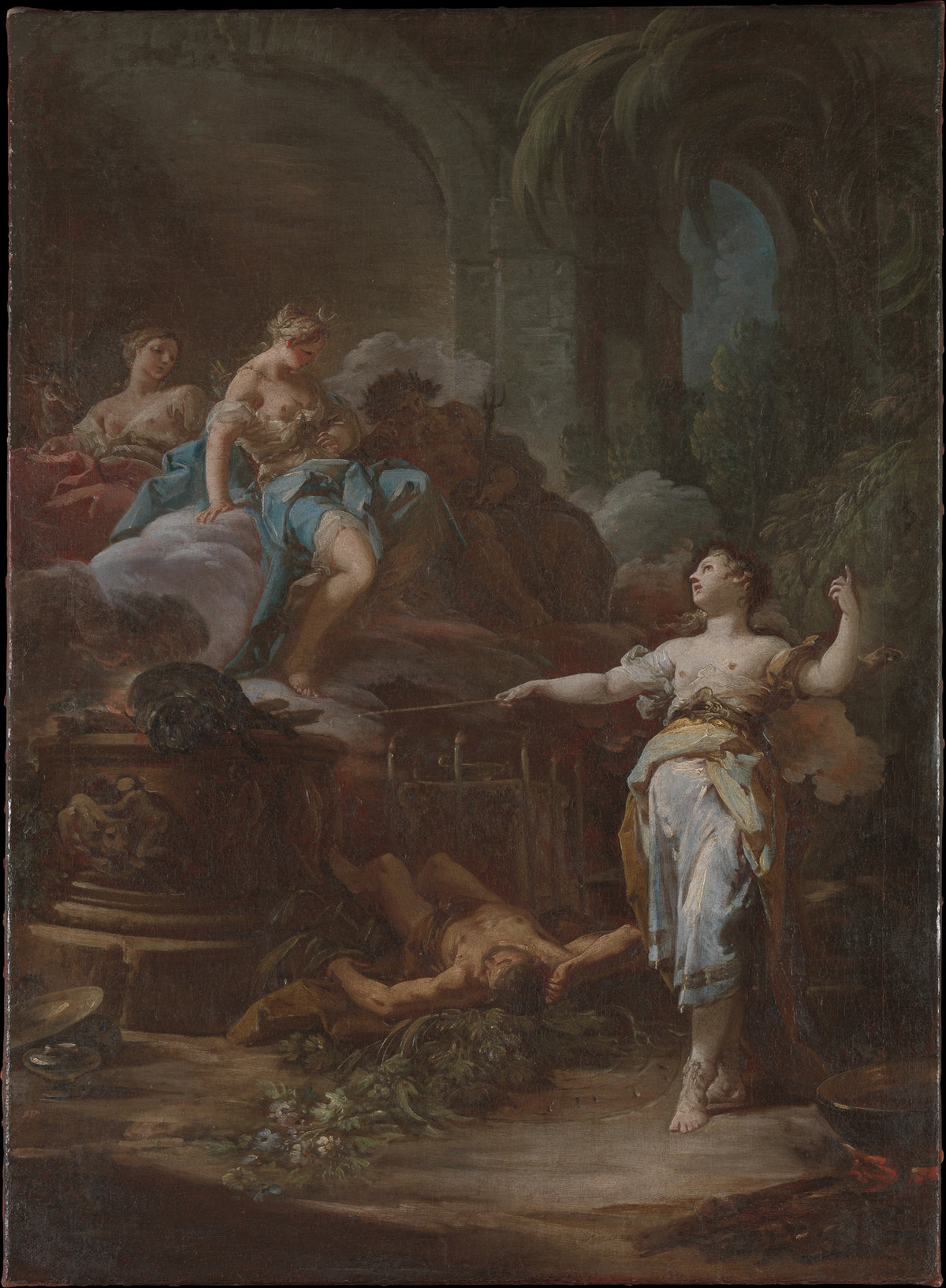 Medea Rejuvenating Aeson by Corrado Giaquinto - Oil Painting canvas print