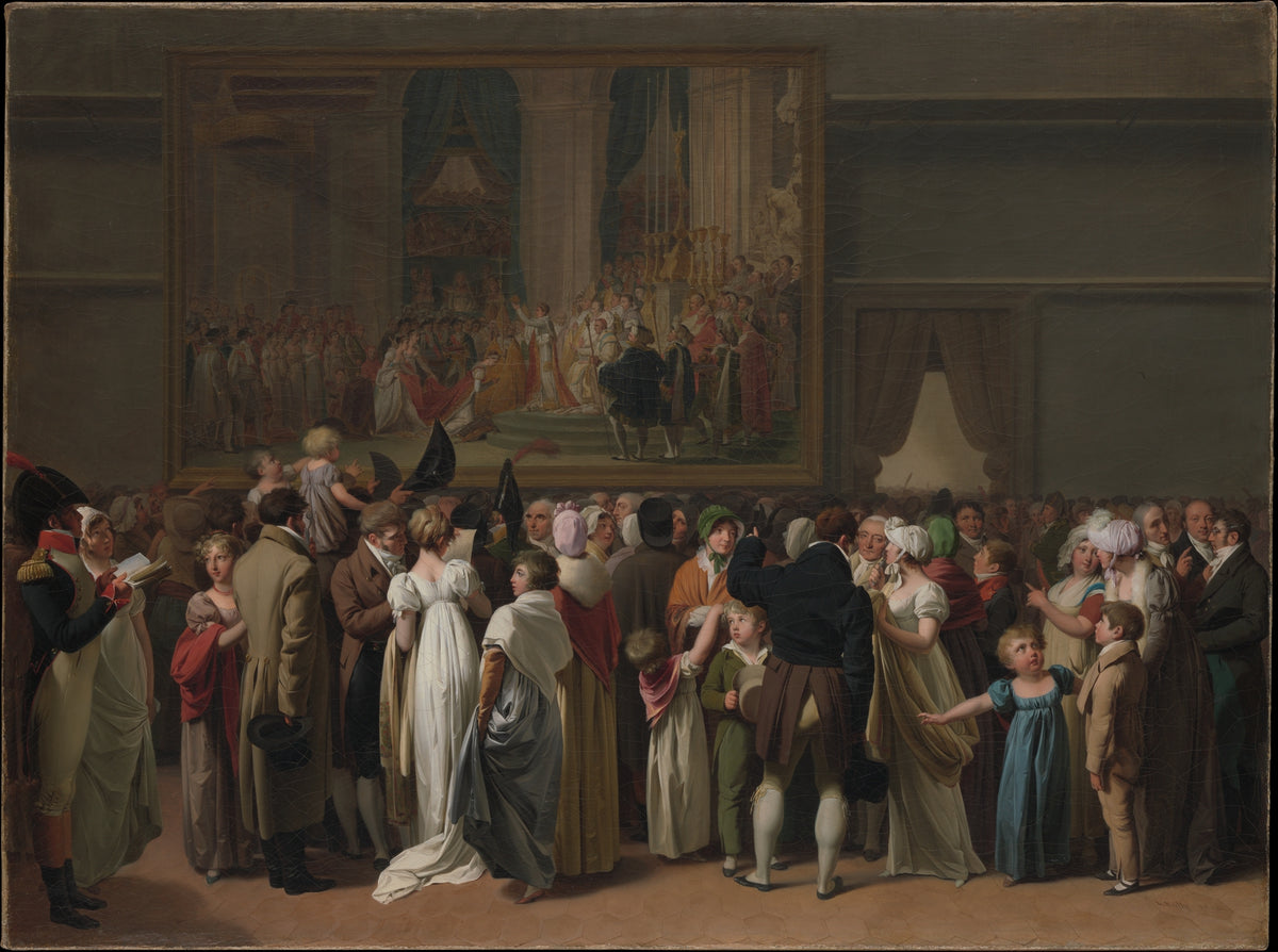 The Public Viewing David's Coronation at the Louvre by Louis Léopold Boilly - Oil Painting canvas print