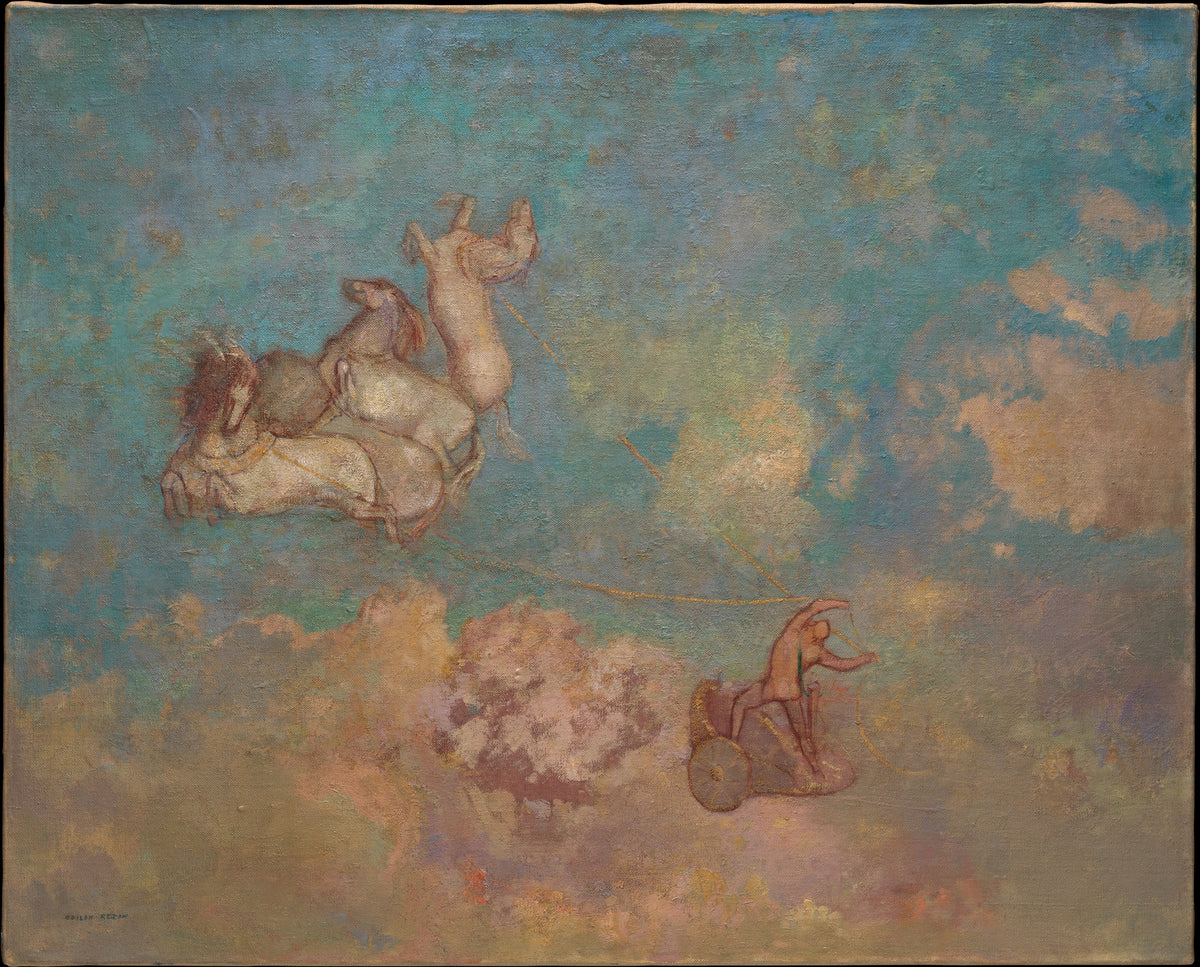 The Chariot of Apollo by Odilon Redon - Symbolist canvas print