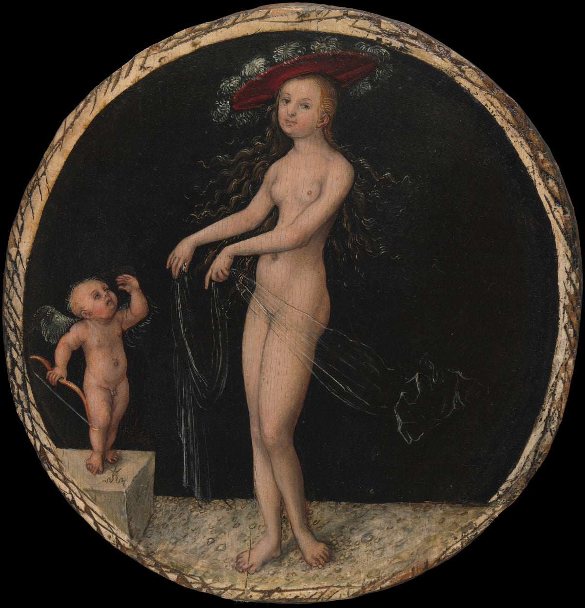 Venus and Cupid by Lucas Cranach the Elder - Renaissance canvas print