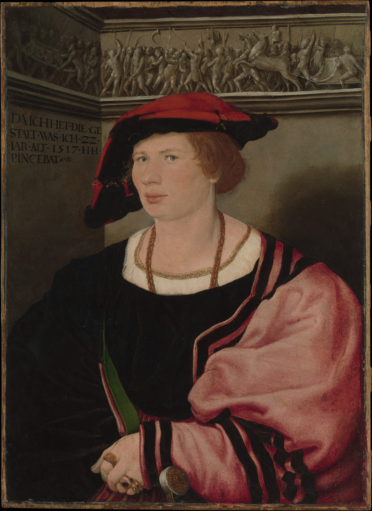 Benedikt von Hertenstein born about 1495, died 1522 by Hans Holbein the Younger - Classic Art canvas print