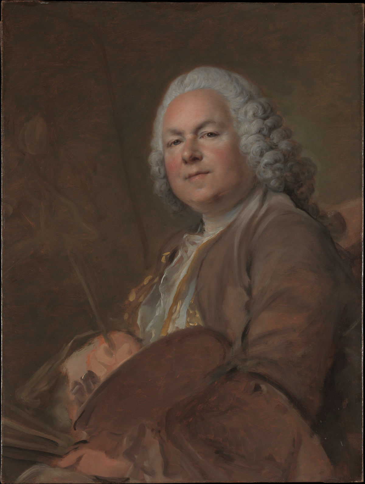 Jean Marc Nattier 16851766 by Louis Tocqué - Oil Painting canvas print
