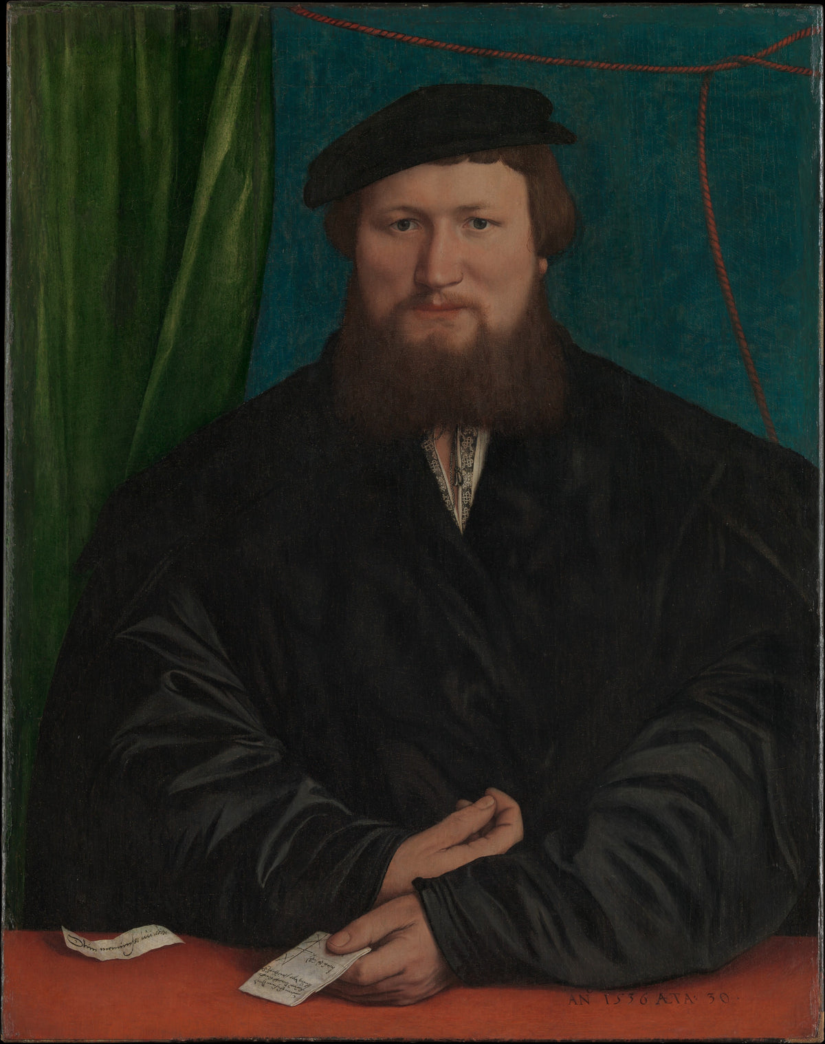 Derick Berck of Cologne by Hans Holbein the Younger - Oil Painting canvas print