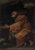 The Tears of Saint Peter by Jusepe de Ribera (called Lo Spagnoletto) - Oil Painting canvas print