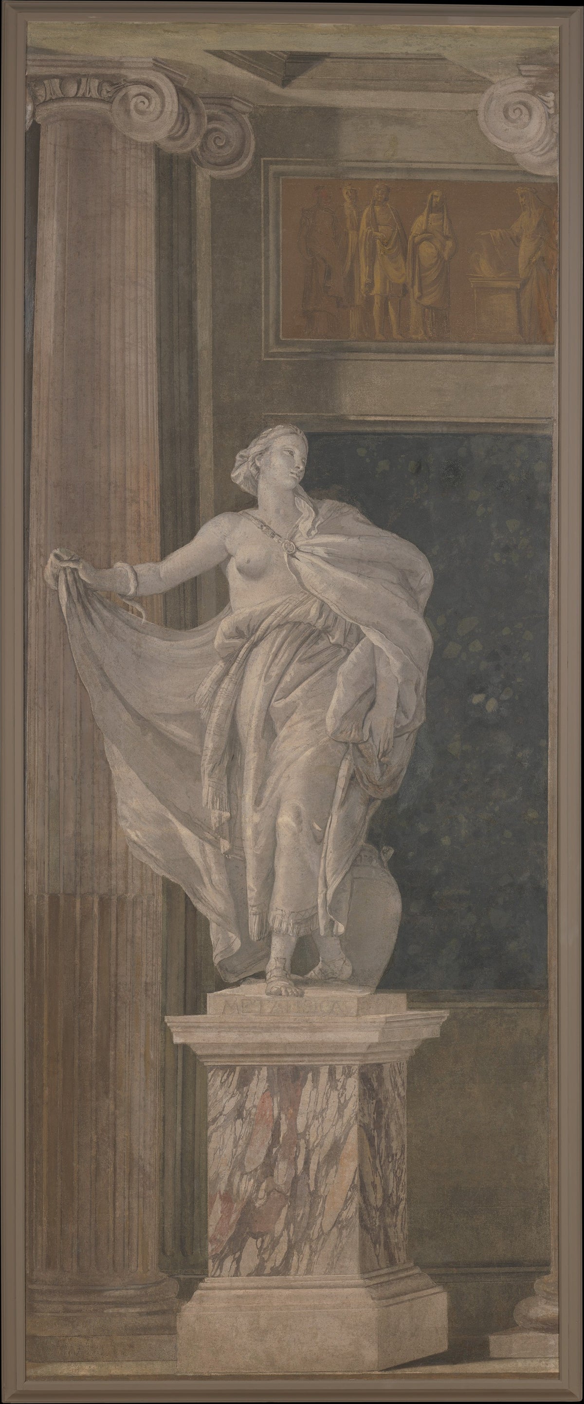 Allegorical Figure Representing Metaphysics by Giovanni Battista Tiepolo - Classic Art canvas print