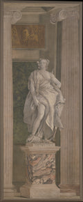 Allegorical Figure Representing Arithmetic by Giovanni Battista Tiepolo - Classic Art canvas print
