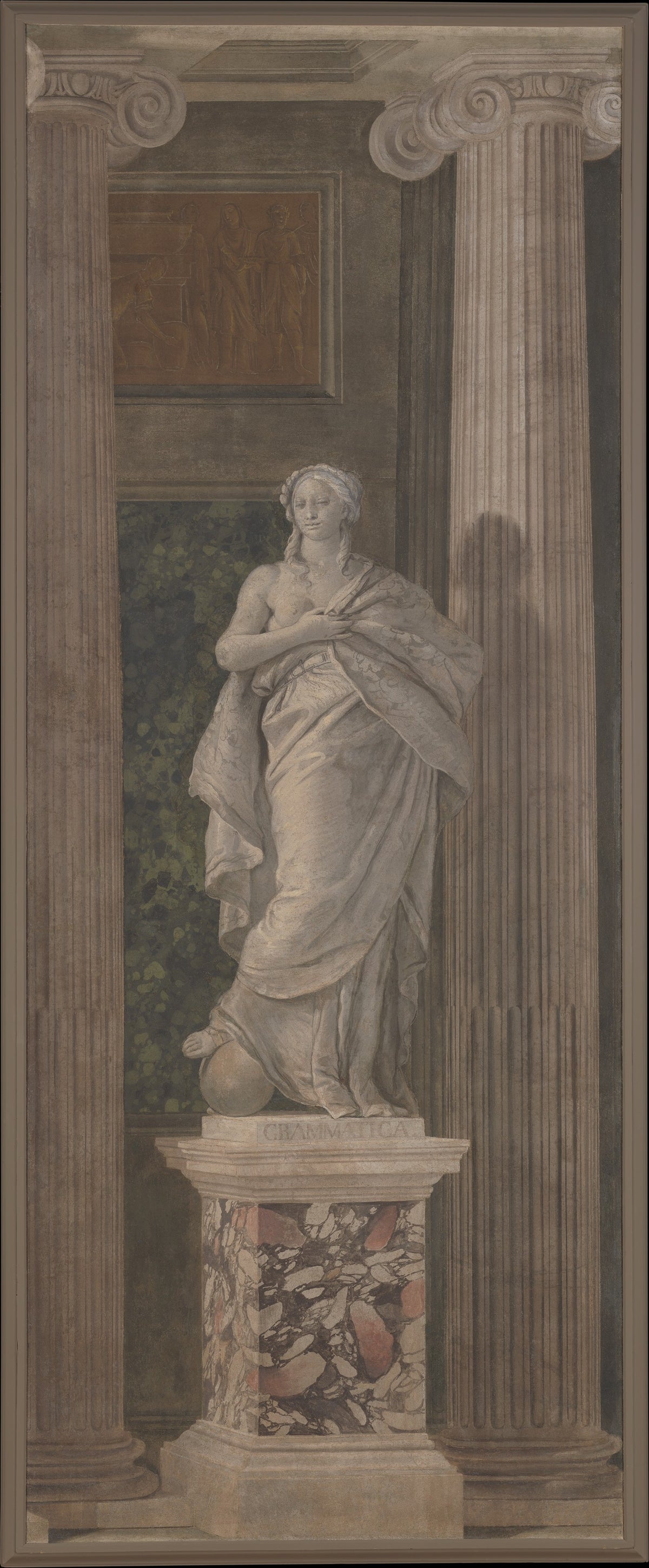 Allegorical Figure Representing Grammar by Giovanni Battista Tiepolo - Classic Art canvas print