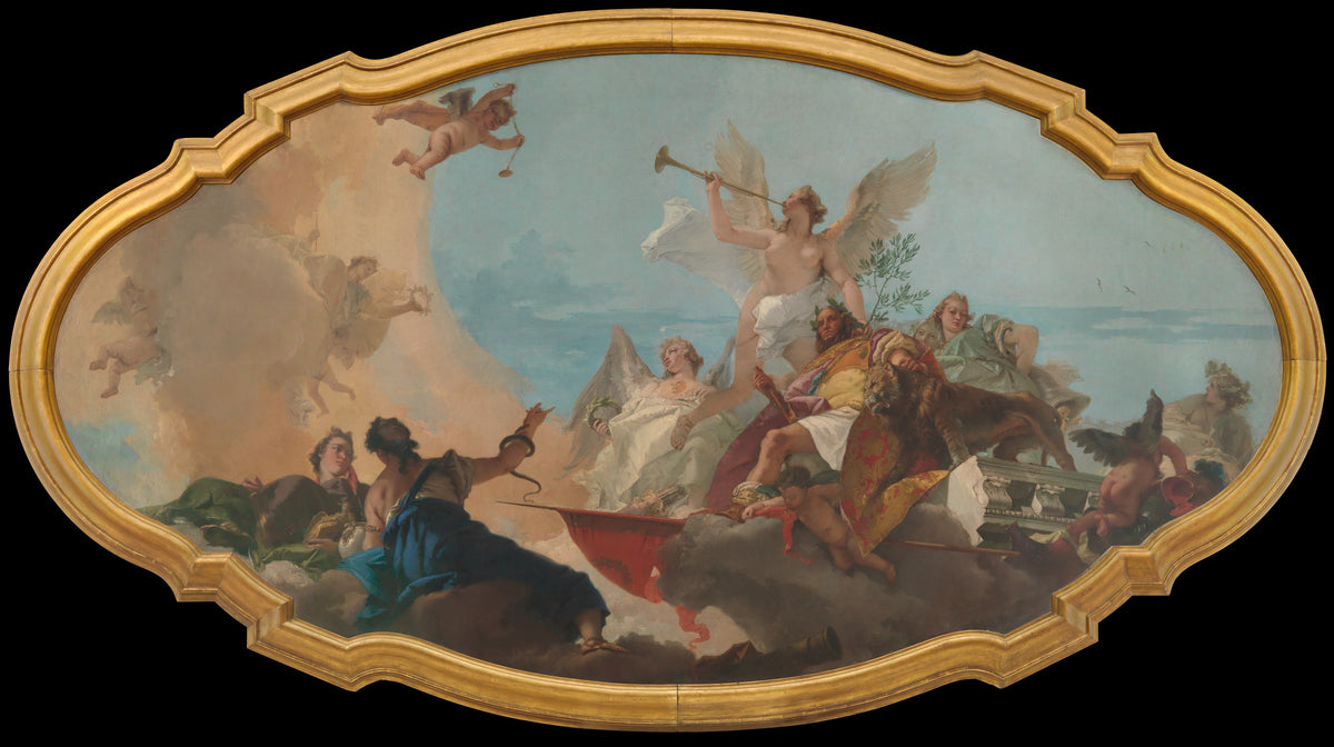 The Glorification of the Barbaro Family by Giovanni Battista Tiepolo - Oil Painting canvas print