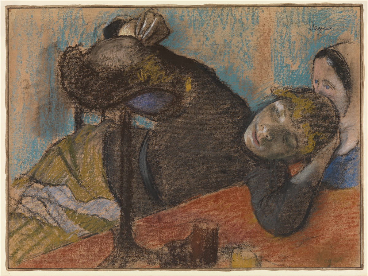 The Milliner by Edgar Degas - Impressionist canvas print