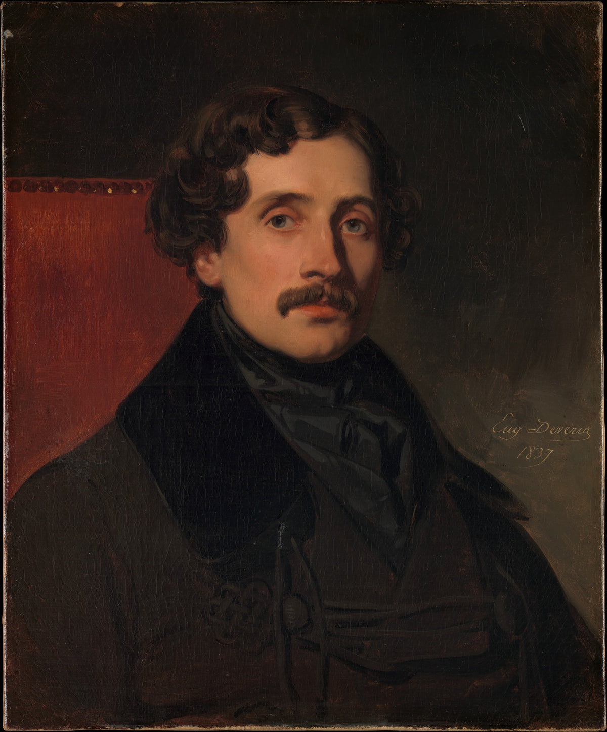 Louis-Flix Amiel 18021864 by Eugène Devéria - Oil Painting canvas print