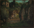 The Hidden Brook by Gustave Courbet - Realist canvas print