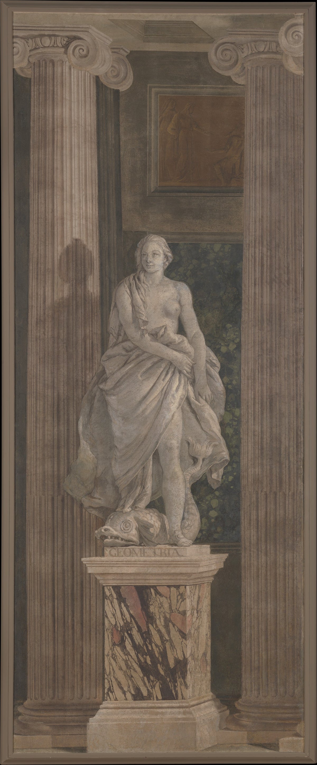 Allegorical Figure Representing Geometry by Giovanni Battista Tiepolo - Classic Art canvas print
