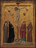 The Crucifixion by Ugolino da Siena - Tempera canvas print
