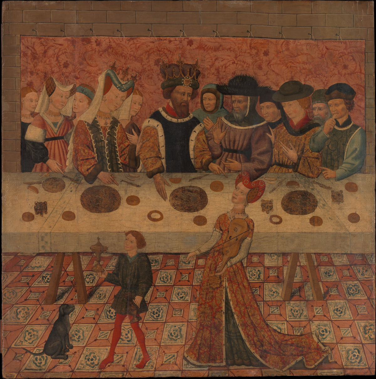 Salome Dancing before Herod by Spanish (Catalan) Painter - Tempera canvas print
