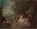 Concert Champtre by Jean-Baptiste Joseph Pater - Oil Painting canvas print