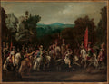 Departure of the Amazons by Claude Déruet - Oil Painting canvas print