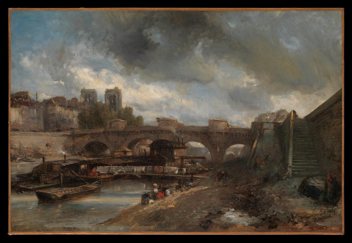 The Pont Neuf by Johan Barthold Jongkind - Oil Painting canvas print