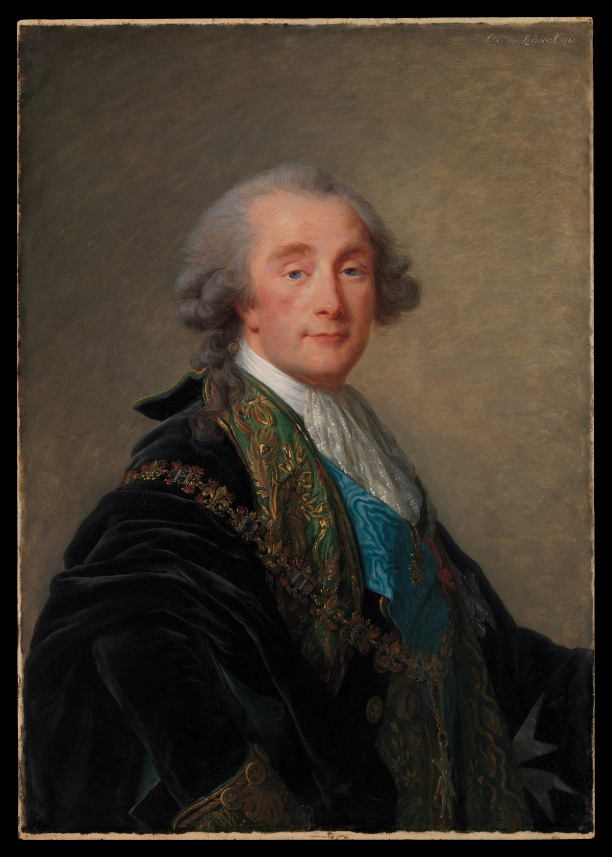 Alexandre Charles Emmanuel de Crussol-Florensac 17431815 by Elisabeth Louise Vigée Le Brun - Classic Art canvas print