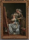 Self-Portrait with Two Pupils, Marie Gabrielle Capet 17611818 and Marie Marguerite Carraux de Rosemond 17651788 by Adélaïde Labille-Guiard - Oil Painting canvas print