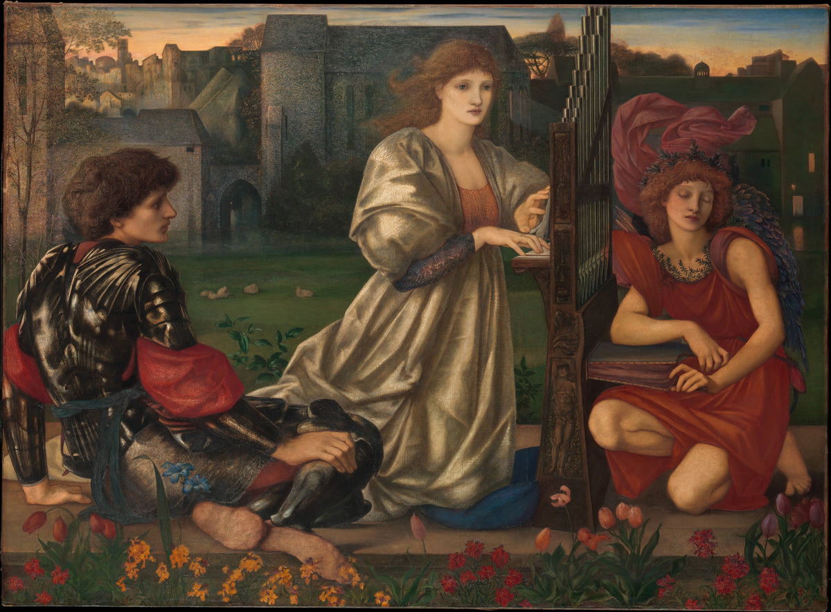 The Love Song by Sir Edward Burne-Jones - Oil Painting canvas print