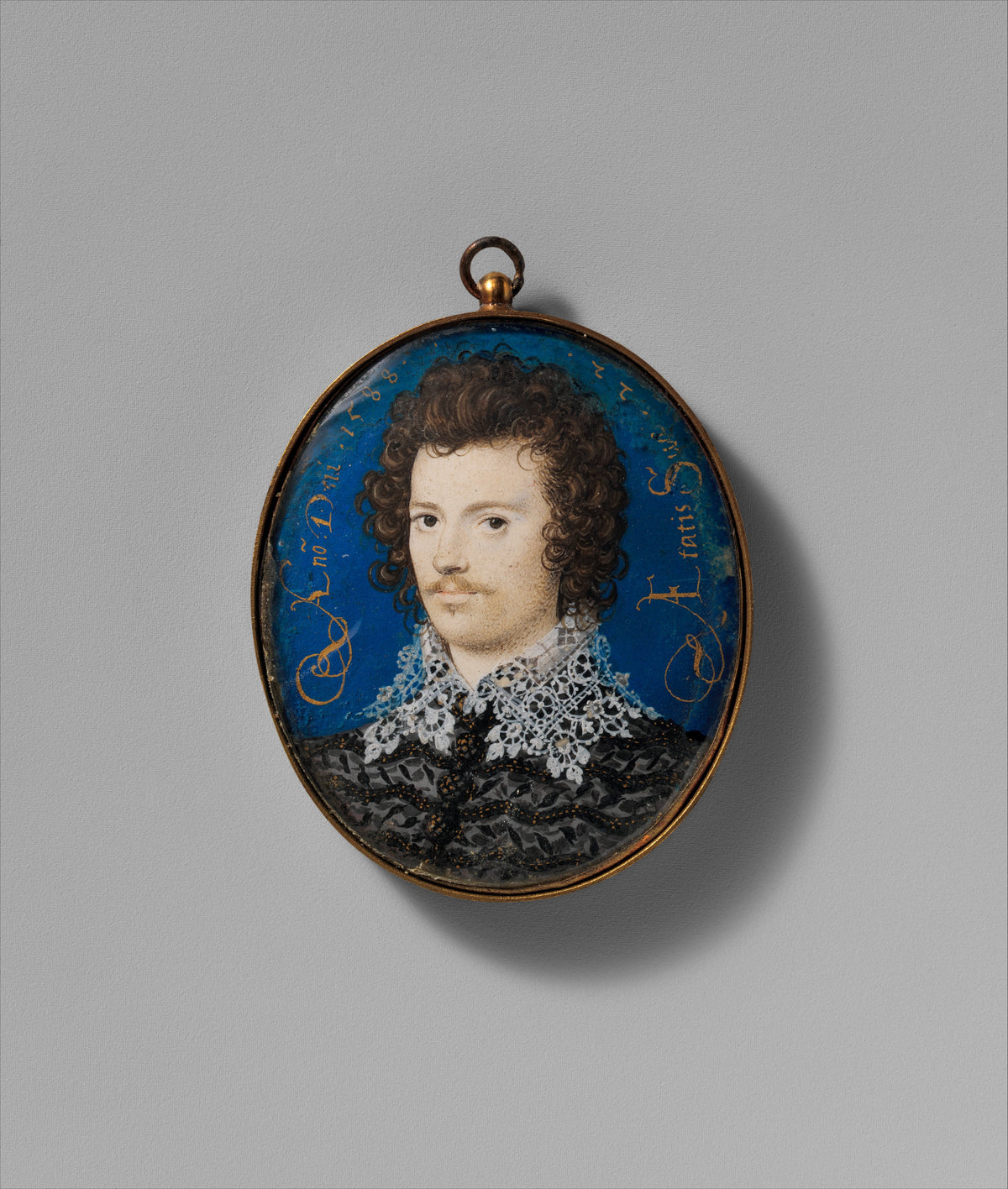 Portrait of a Young Man, Probably Robert Devereux 15661601, Second Earl of Essex by Nicholas Hilliard - Classic Art canvas print