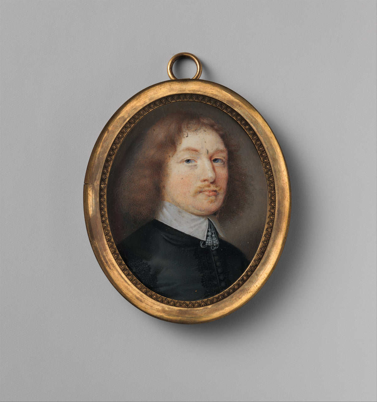 Portrait of a Man, Said to Be Philip Wharton 16131696, Fourth Baron Wharton by John Hoskins - Classic Art canvas print