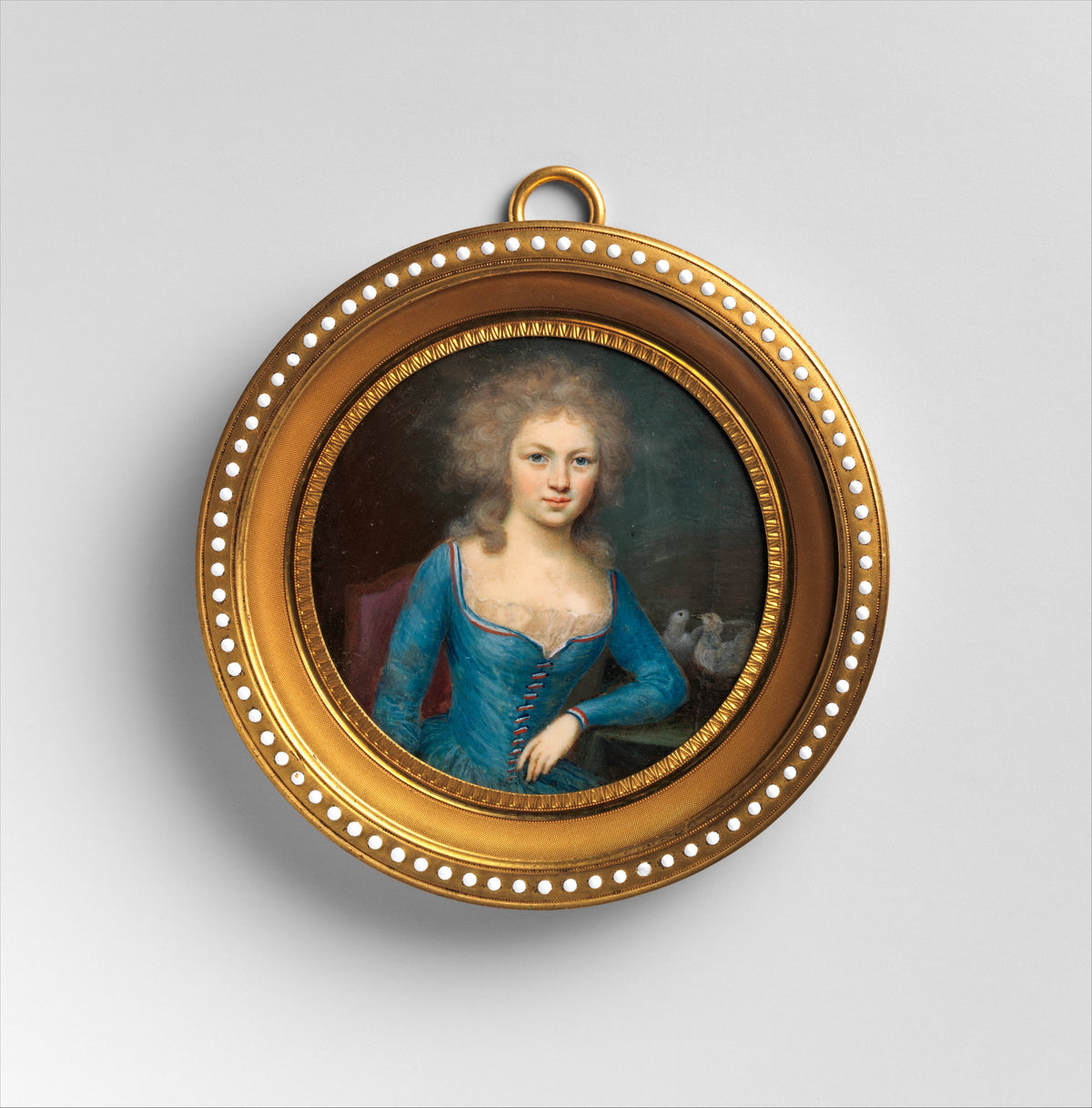 Portrait of a Woman by French Painter - Classic Art canvas print