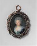 Portrait of a Woman by Villers - Classic Art canvas print