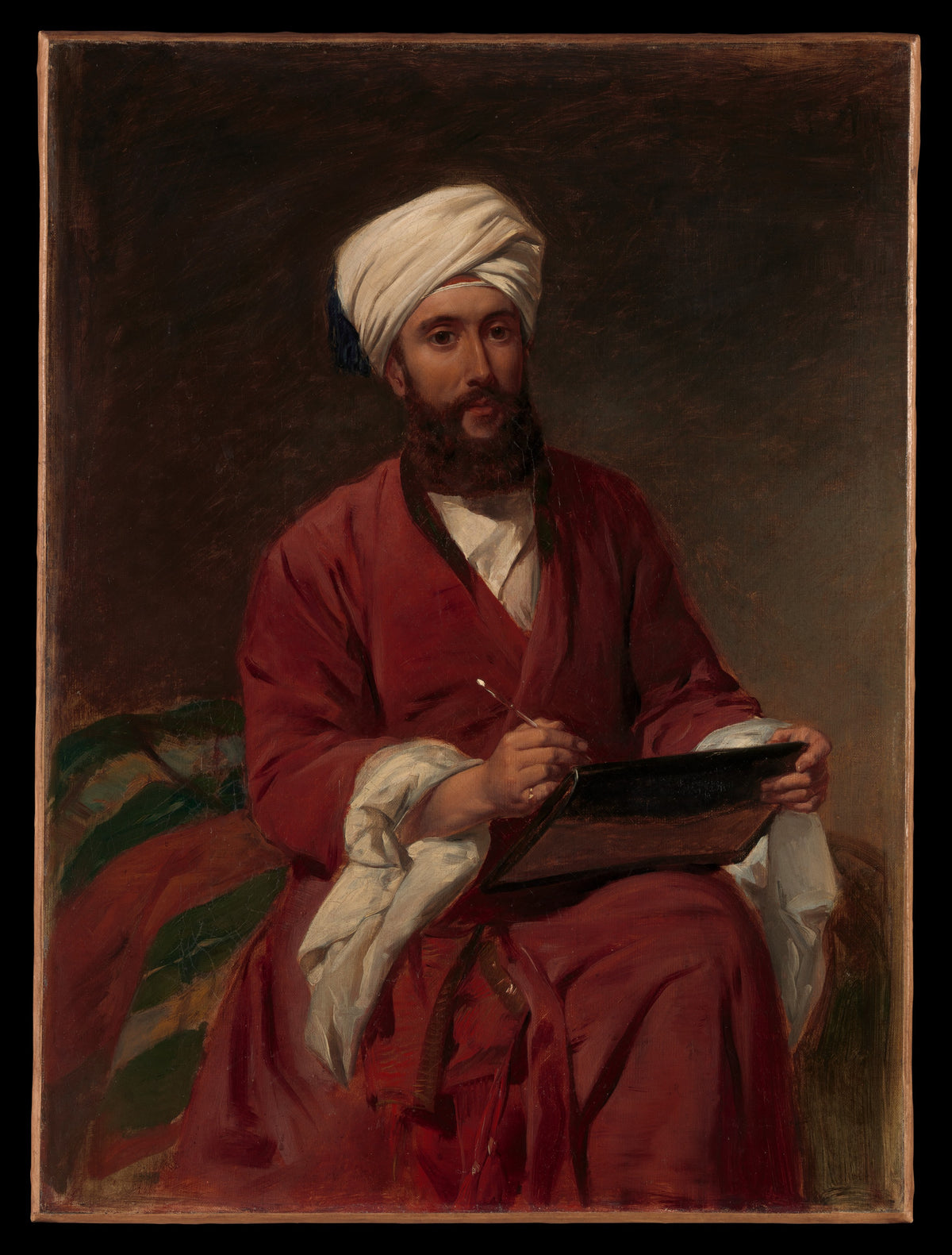 William Edward Dighton 18221853 in Middle Eastern Dress by Frederick Goodall - Oil Painting canvas print