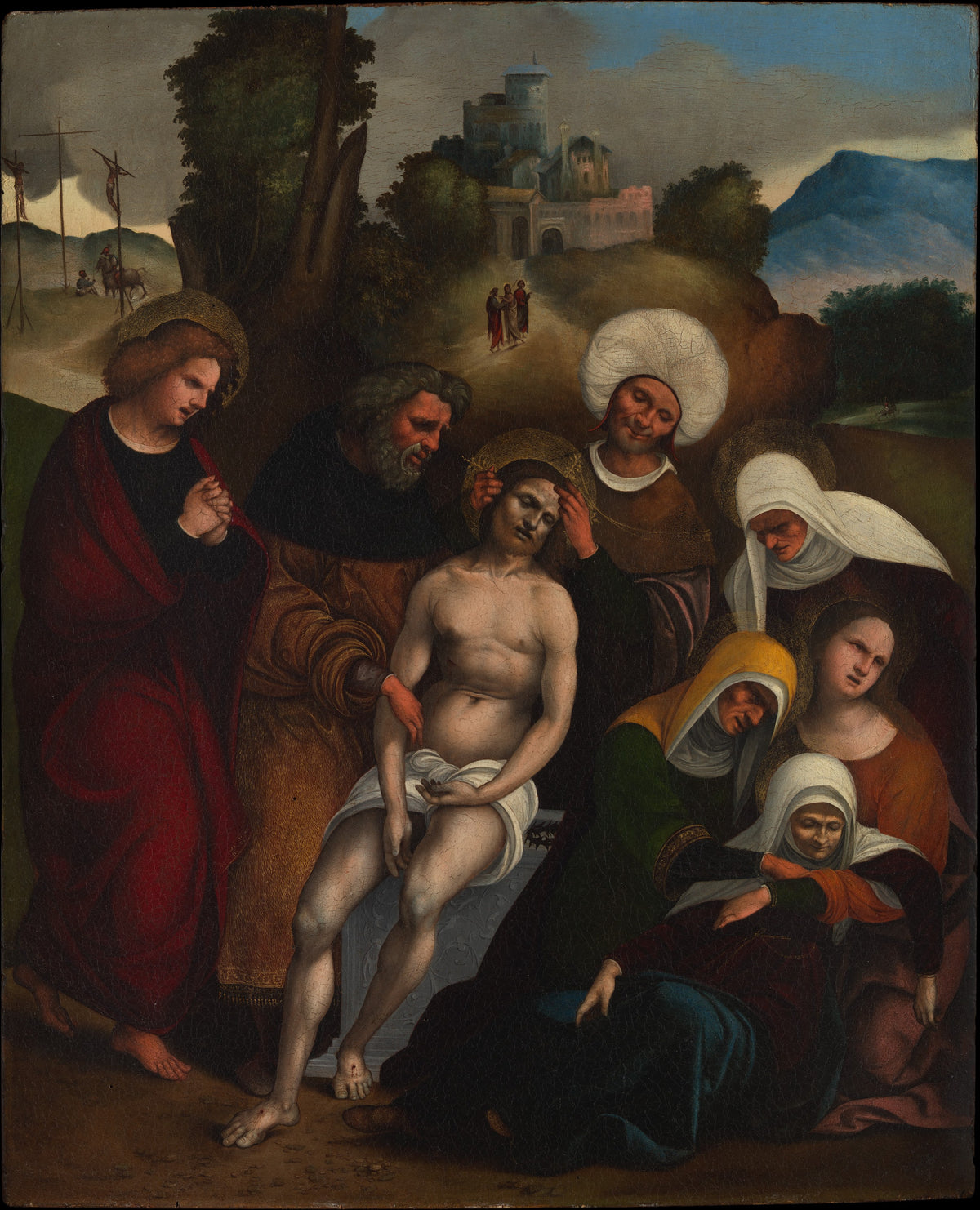 The Lamentation by Ludovico Mazzolino - Classic Art canvas print