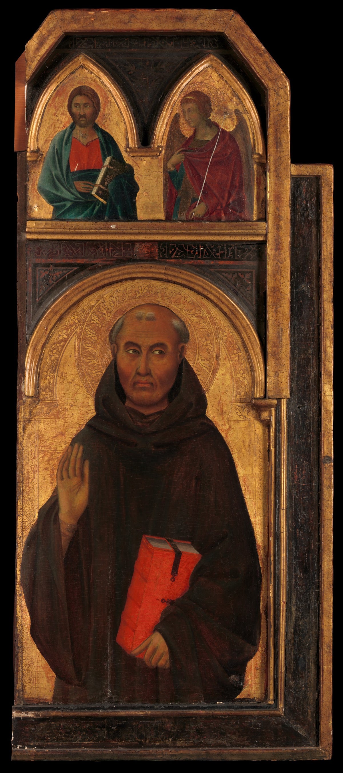 Saint Silvester Gozzolini by Segna di Buonaventura - Tempera canvas print