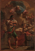 The Execution of Saint John the Baptist by Ubaldo Gandolfi - Oil Painting canvas print