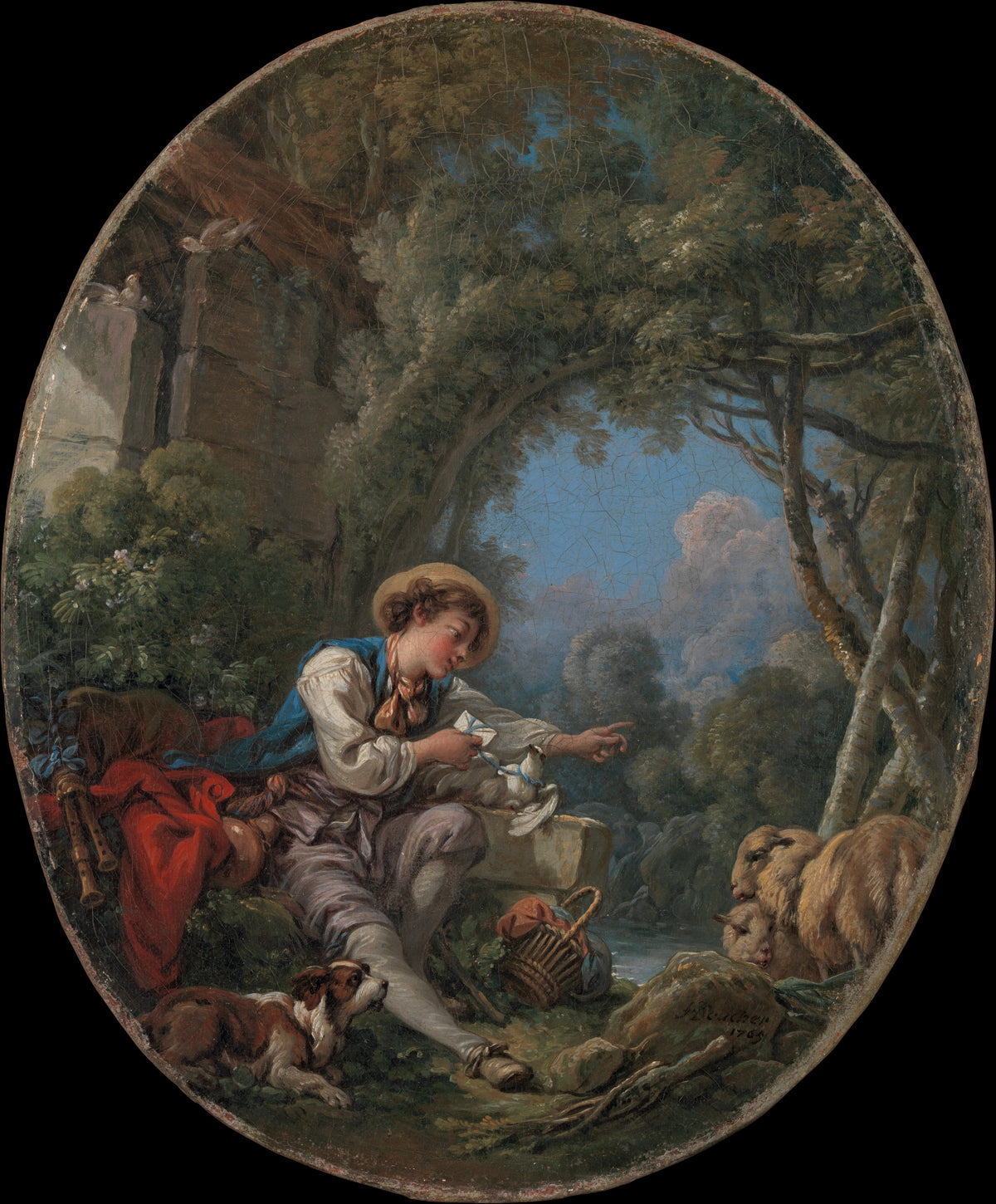 The Dispatch of the Messenger by François Boucher - Oil Painting canvas print