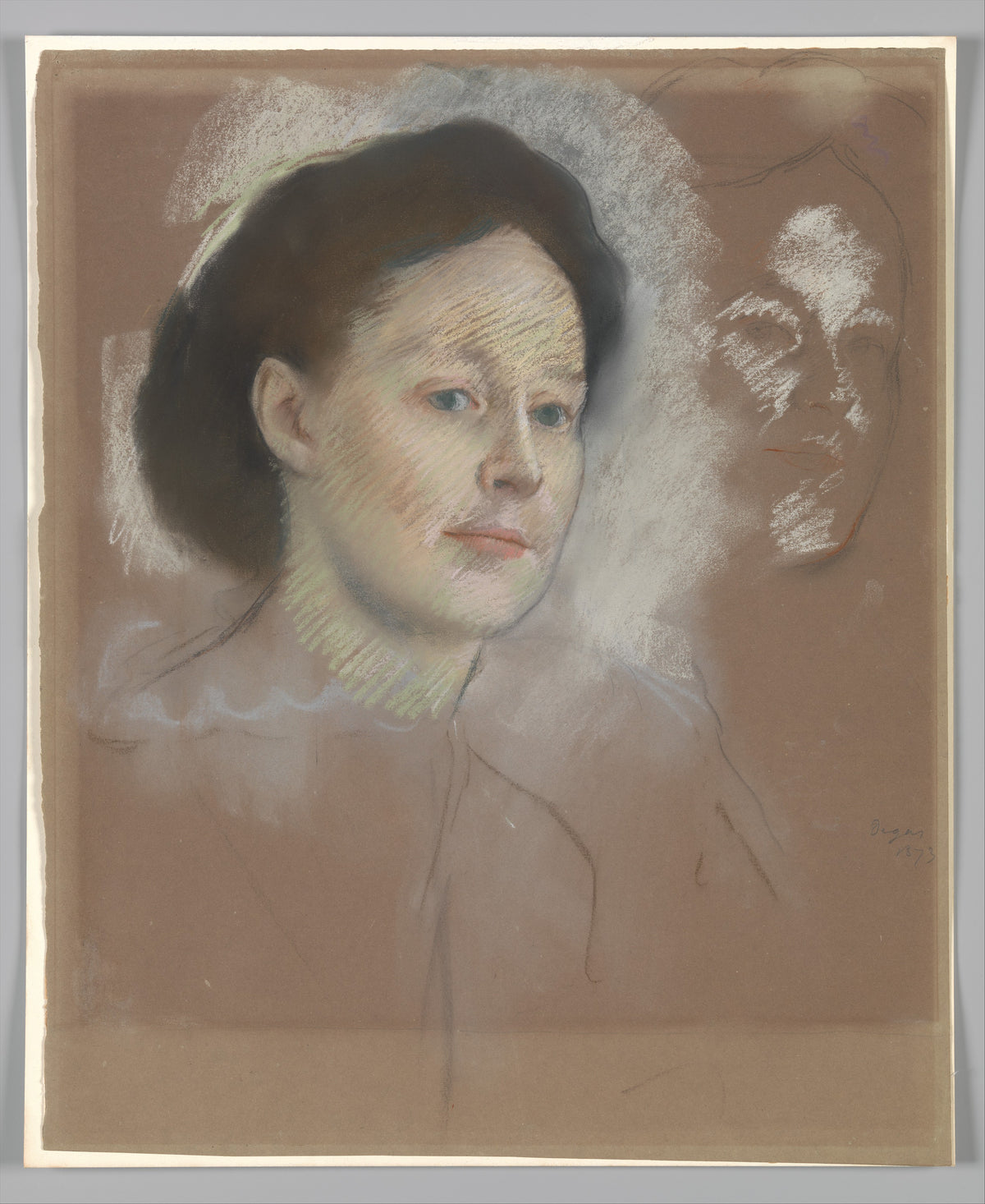 The Artist's Cousin, Probably Mrs. William Bell Mathilde Musson, 18411878 by Edgar Degas - Impressionist canvas print