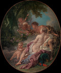Angelica and Medoro by François Boucher - Oil Painting canvas print