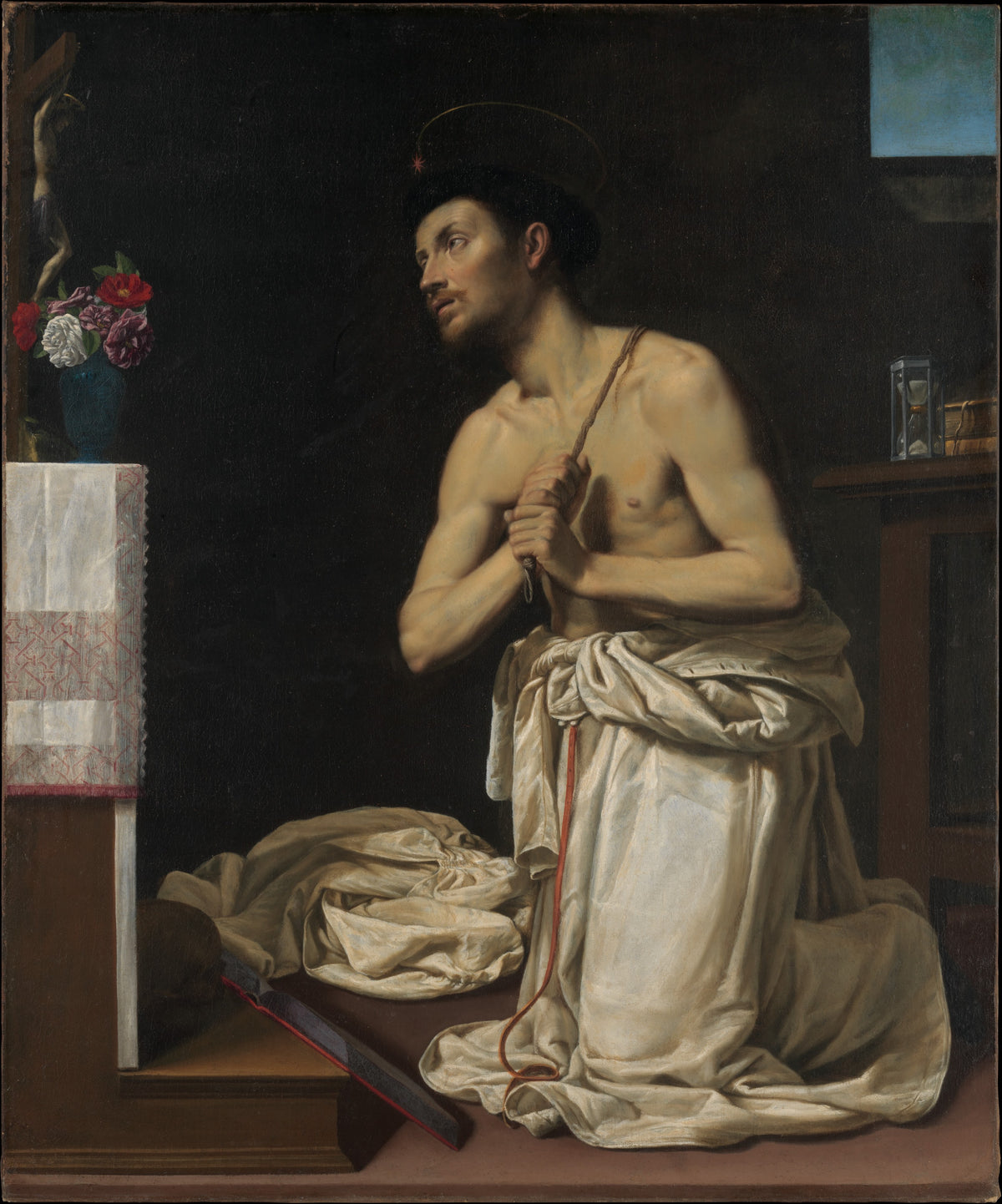 Saint Dominic in Penitence by Filippo Tarchiani - Oil Painting canvas print