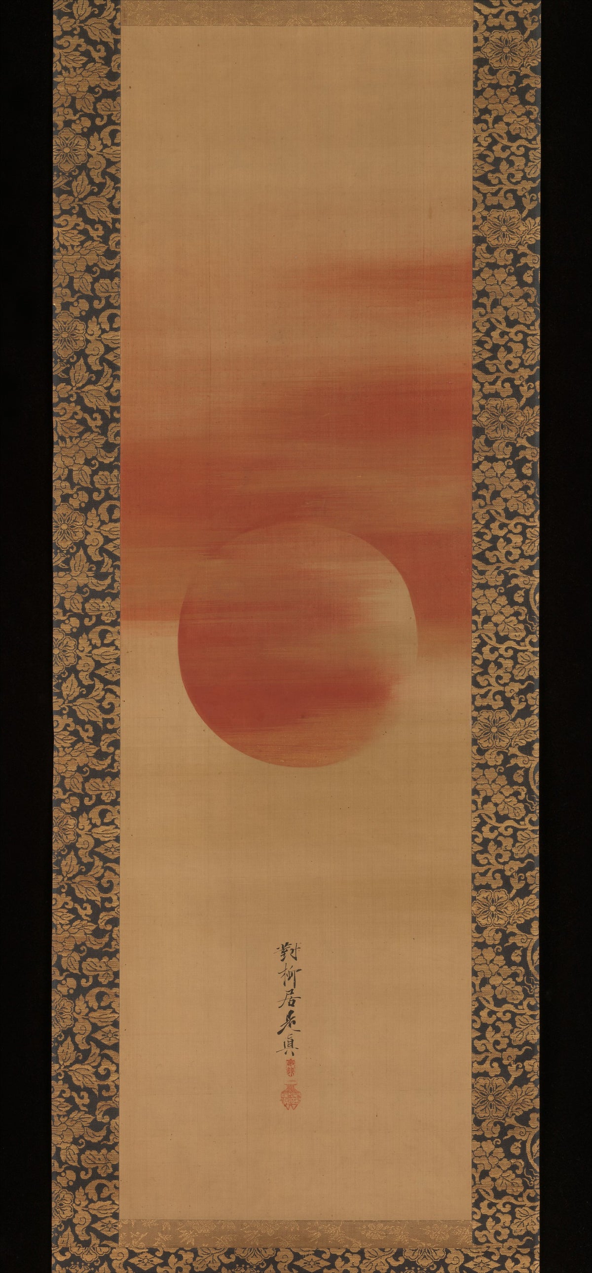 Rising Sun by Shibata Zeshin - Ink Painting canvas print
